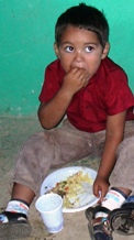 child eating